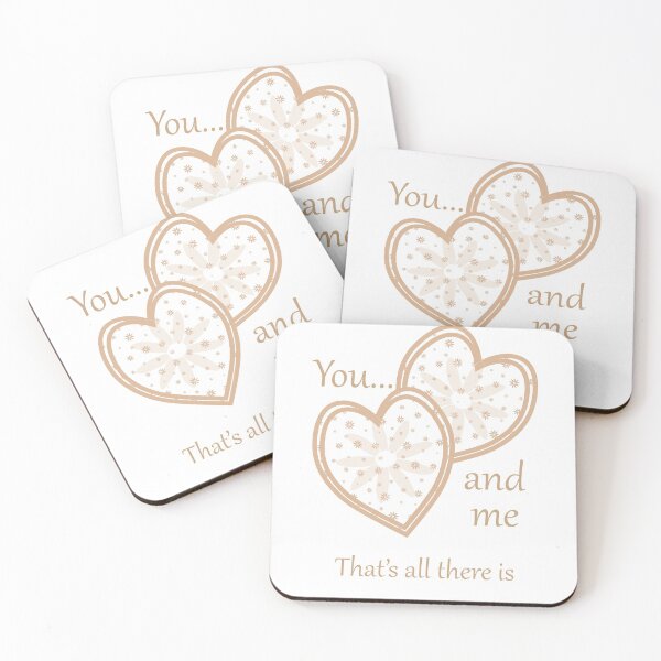 Artikelvorschau, Valentines <3 Du ... und ich, das ist alles was es gibt (Gold auf Weiß) entworfen und verkauft von Susan Marie Williams.