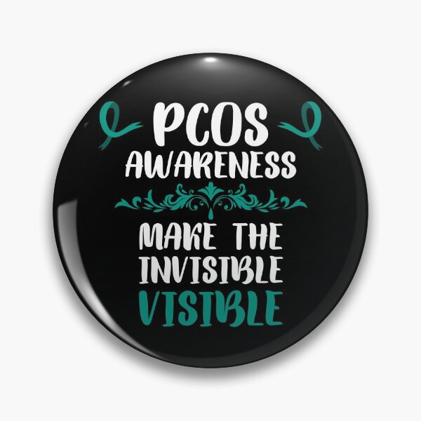 Item preview, PCOS Awareness - Teal Blue Ribbon - Make the Invisible Visible - PCOS Awareness Shirt designed and sold by WonderWear.