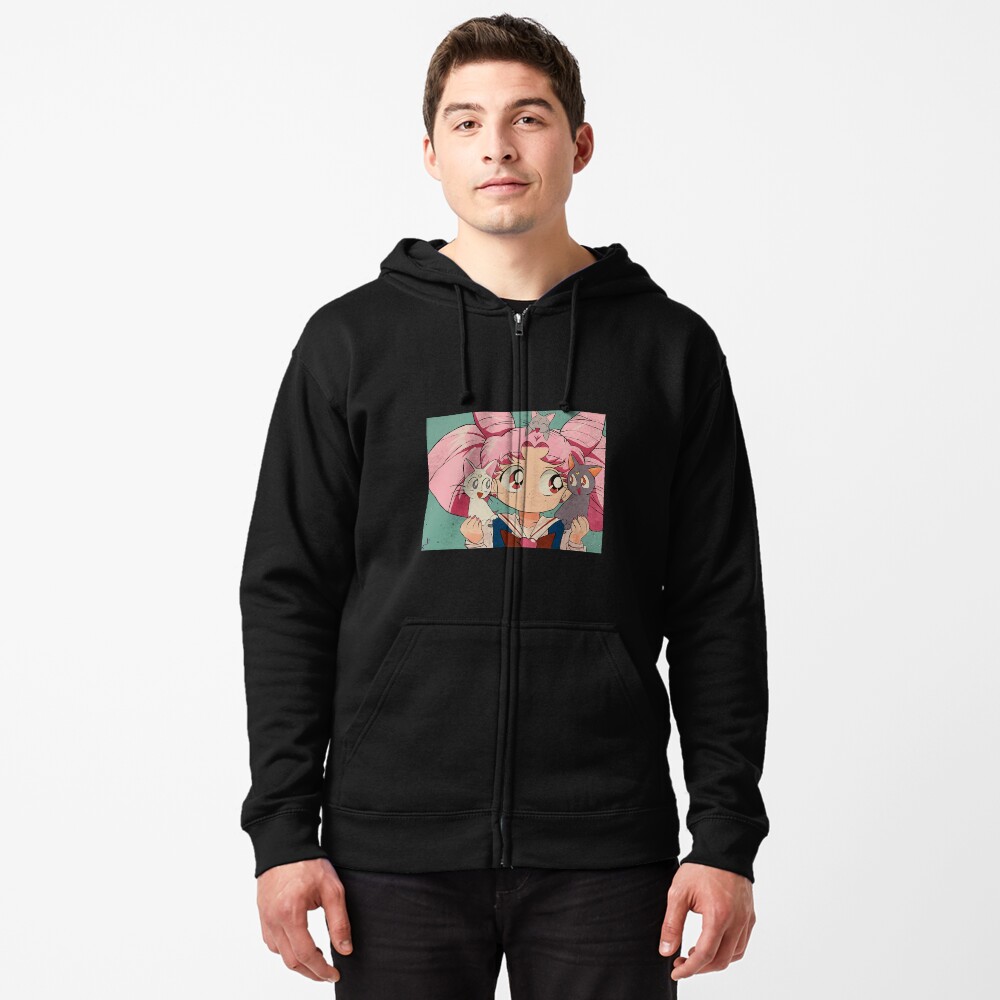 Vista previa del artículo con la obra «Sudadera con capucha y cremallera», diseñado y vendido por AlyciaLarsen.