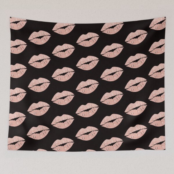 Item preview, Light Rose Gold Faux Glitter Lips designed and sold by Felicity-K.