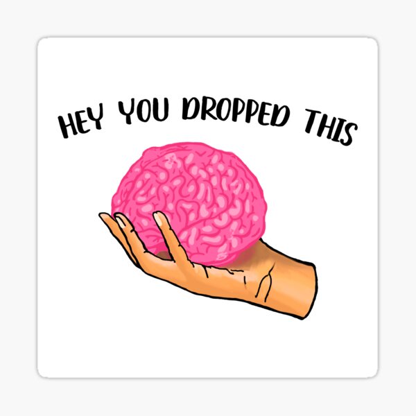 Hey, You Drop This Brain Funny Meme Gift Mug for Friend 