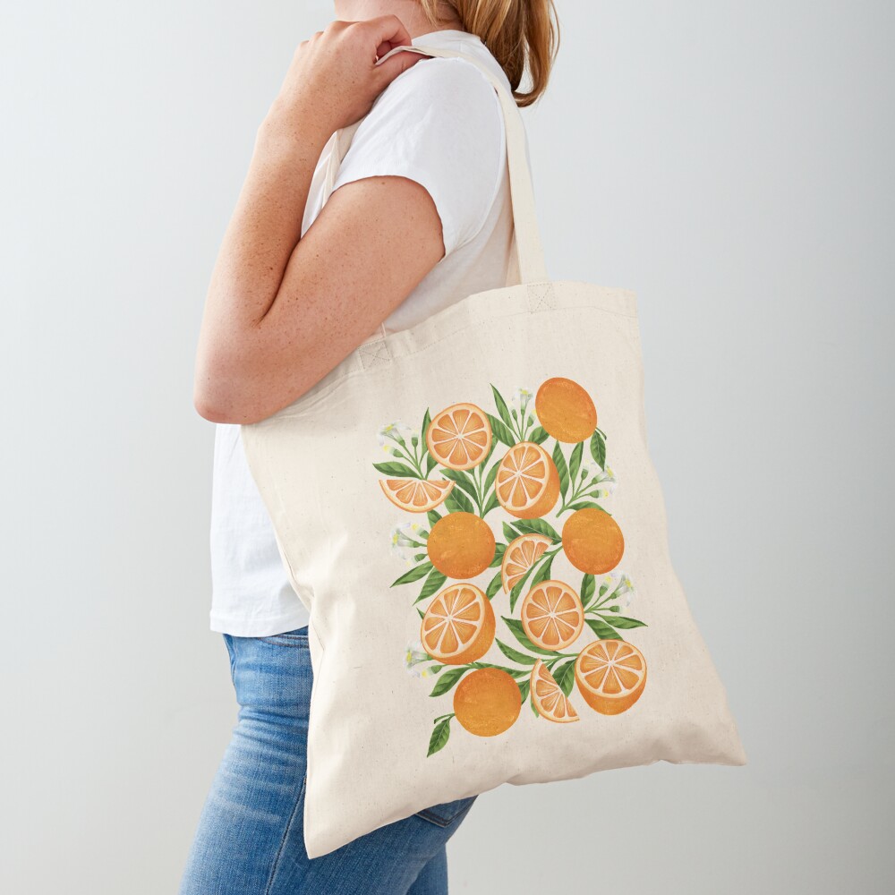 Fresh Orange / Orange Fruit / Citrus Tangerine / Orange Tree Tote Bag