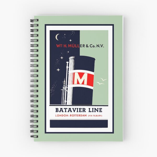 Item preview, Dutch art deco shipping line ad London-Rotterdam via Tilbury designed and sold by aapshop.