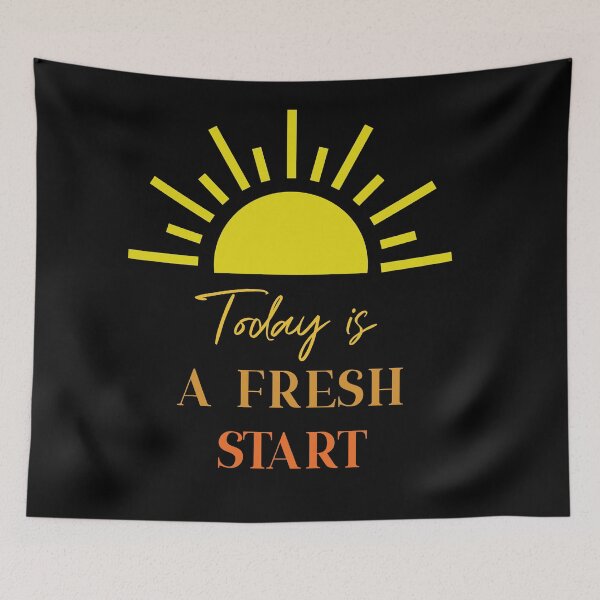 Item preview, Today is A Fresh Start  designed and sold by Midnight Sky Sundry.