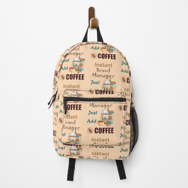 Item preview, Instant brand manager  just add to me coffee, dark text funny coffee lovers brand manager job, brand manager humor, brand manager joke, brand manager meme, designed and sold by SGS-.
