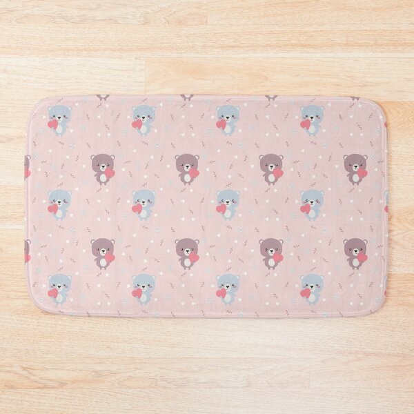 Item preview, Lovely Chubby Teddy Bear Holding Heart Seamless Pattern designed and sold by ZeLittleFamily.