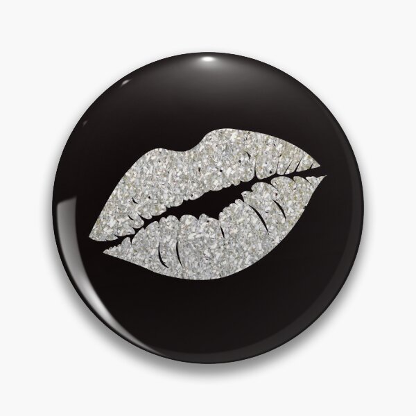 Item preview, Silver Faux Glitter Lips designed and sold by Felicity-K.