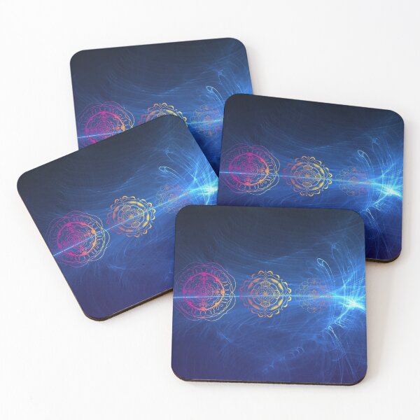 Item preview, Mandala Flower Blue Cosmic designed and sold by LaceRenee.