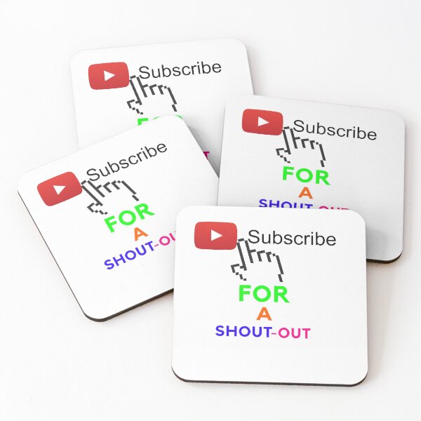 Item preview, Subscribe For A Shout-Out designed and sold by Pros1.