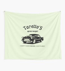 Toretto's Garage Car Wall Tapestry