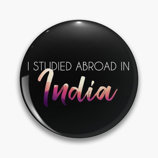 Item preview, India Study Abroad - White Text designed and sold by UnderwaterSky.
