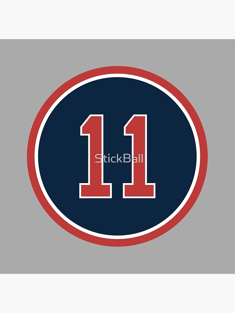 Rafael Devers #11 Jersey Number Poster for Sale by StickBall