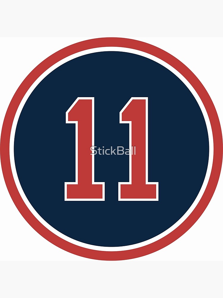 Rafael Devers #11 Jersey Number Poster for Sale by StickBall