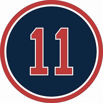 Brock Holt #12 Jersey Number Sticker for Sale by StickBall