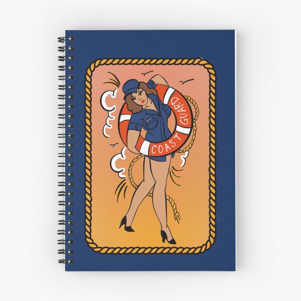 Item preview, Coast Guard Life Ring ODU Pinup - Brunette designed and sold by AlwaysReadyCltv.