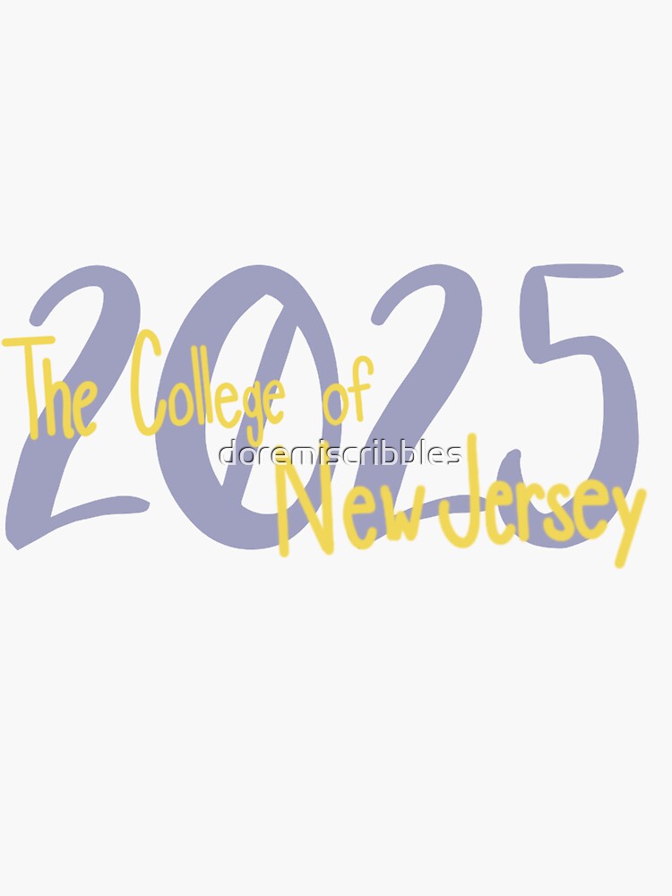 "tcnj college of new jersey 2025 emblem" Sticker for Sale by