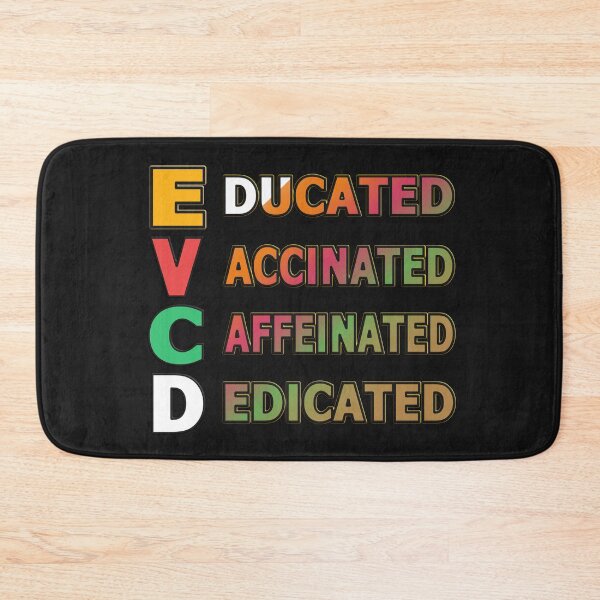 Item preview,   EDUCATED VACCINATED CAFFEINATED DEDICATED - HUMOR QUOTE designed and sold by Ralek.