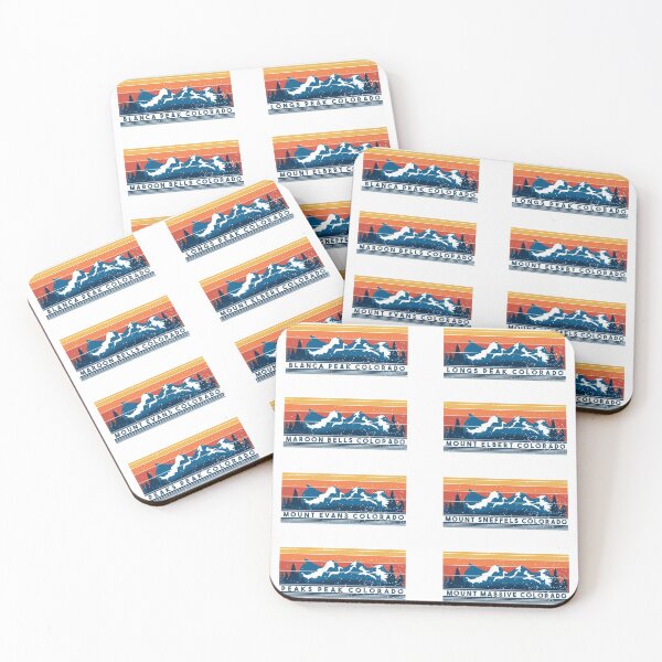 Item preview, Colorado Mountains Blanca Peak and Longs Peak, Mount Elbert and Evans, Mount Massive and Peaks Peak  designed and sold by Dexter Freeman.