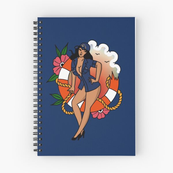 Item preview, Coast Guard Broken Life Ring ODU Pinup - Black designed and sold by AlwaysReadyCltv.