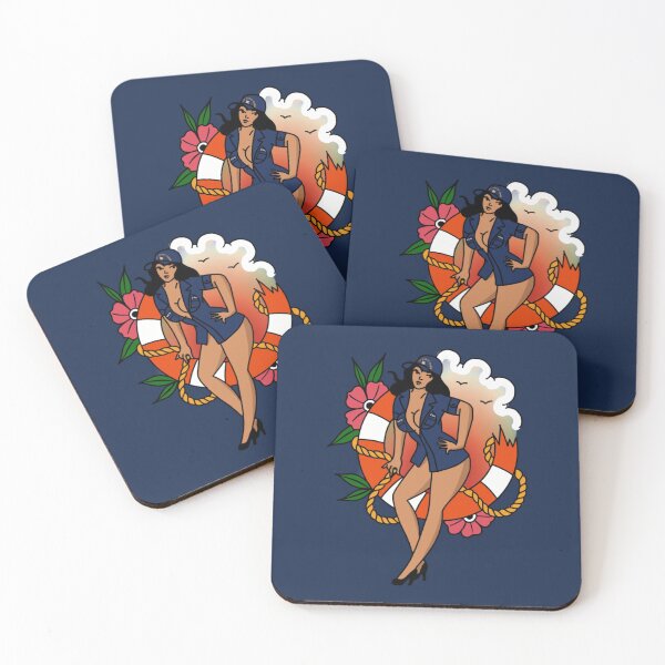 Item preview, Coast Guard Broken Life Ring ODU Pinup - Black designed and sold by AlwaysReadyCltv.