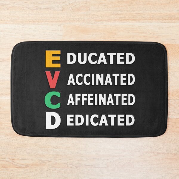 Item preview, EDUCATED VACCINATED CAFFEINATED DEDICATED - HUMOR QUOTE designed and sold by Ralek.
