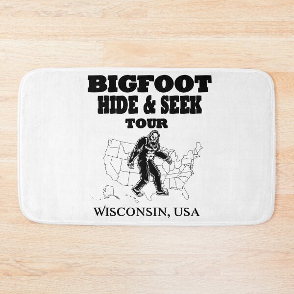 Item preview, Bigfoot Hide & Seek WISCONSIN USA concert tee funny gift designed and sold by BRtisticDesigns.