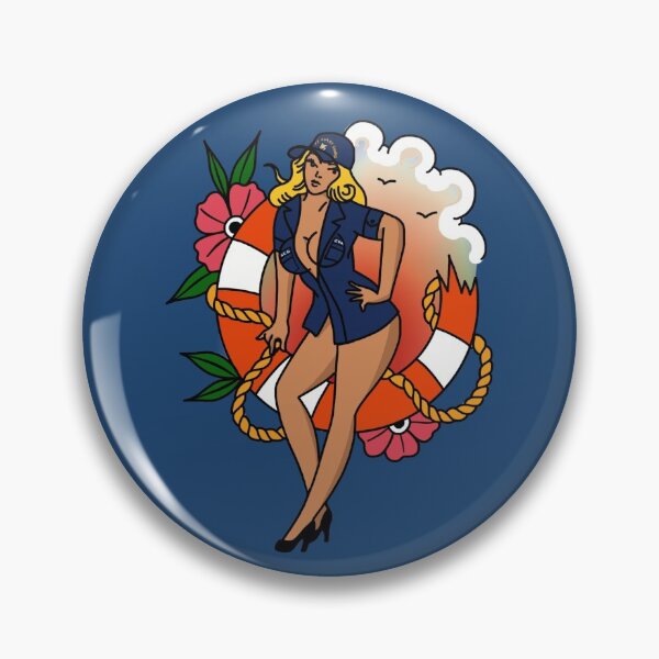 Item preview, Coast Guard Broken Life Ring ODU Pinup - Blonde designed and sold by AlwaysReadyCltv.