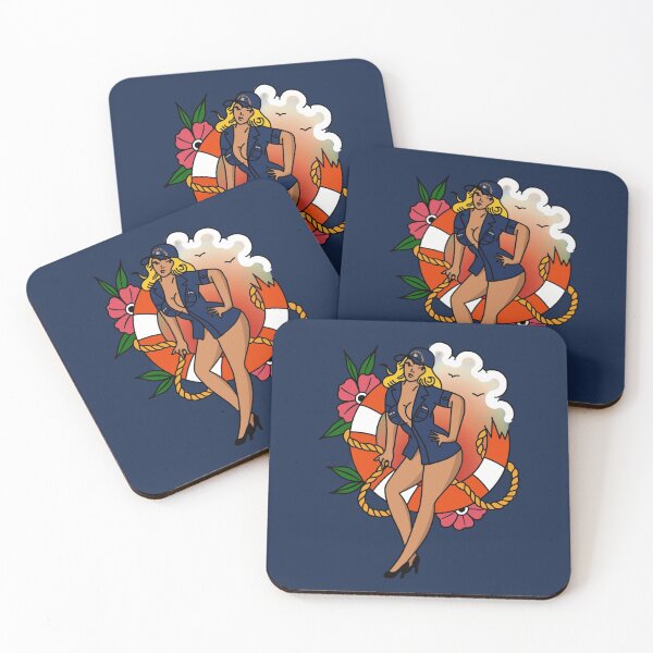 Item preview, Coast Guard Broken Life Ring ODU Pinup - Blonde designed and sold by AlwaysReadyCltv.