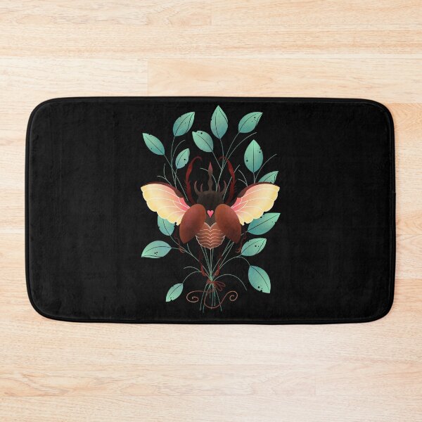 Item preview, Leafy Love bug scarab beetle black  designed and sold by Texdoodles.