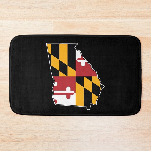 Item preview, Maryland Flag Georgia Map designed and sold by MarylandStyle.