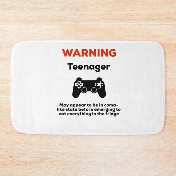 Item preview, Warning Teenager - Video Games and Food designed and sold by UncleStuScience.
