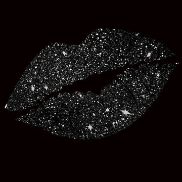 Black glitter lip collection