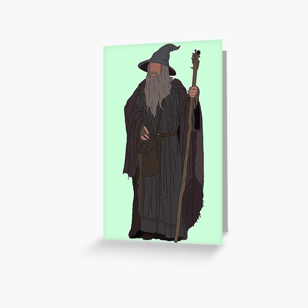 The grey Greeting Card