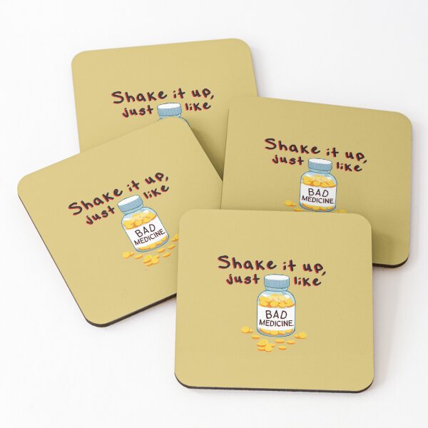 Shake It Up, Bad Medicine - Bon Jovi Design Coasters (Set of 4)
