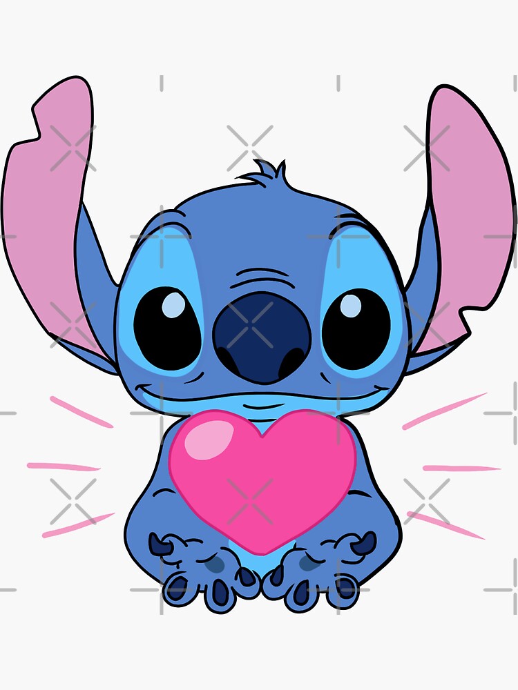 Valentines Day Stitch  Sticker for Sale by Trip Loven