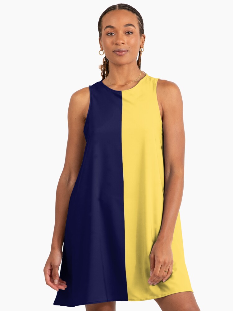 blue yellow dress Multi-Sequin-Print Long Blue Prom Dress Blue Multi / 2 main image 0