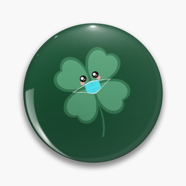 Item preview, Cute Shamrock with a Mask 2021 designed and sold by natalieritchie.
