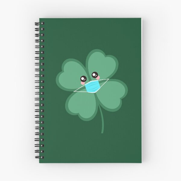 Item preview, Cute Shamrock with a Mask 2021 designed and sold by natalieritchie.