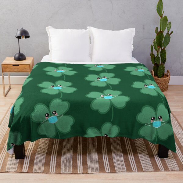 Item preview, Cute Shamrock with a Mask 2021 designed and sold by natalieritchie.