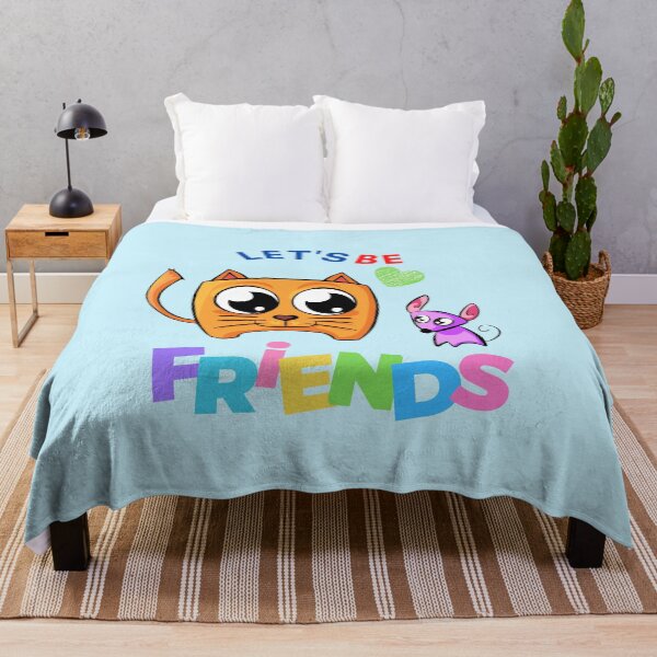 Item preview, Let's Be Friends - Funny Cat and Dog Friendship Valentine's Day designed and sold by LordAudes.