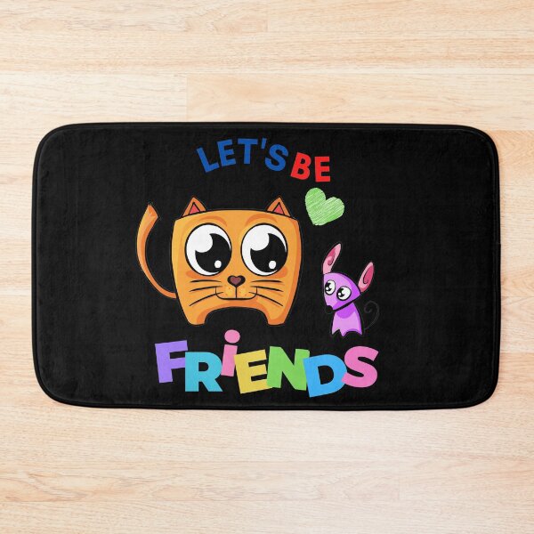 Item preview, Let's Be Friends - Funny Cat and Dog Friendship Valentine's Day designed and sold by LordAudes.