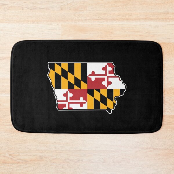 Item preview, Maryland Flag Iowa Map designed and sold by MarylandStyle.
