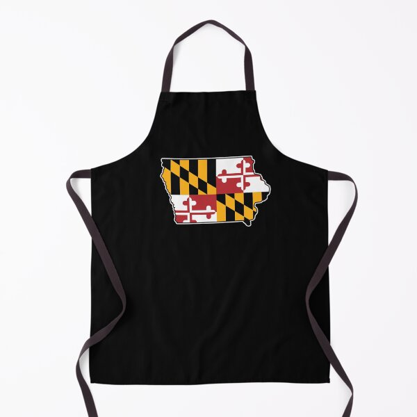 Item preview, Maryland Flag Iowa Map designed and sold by MarylandStyle.