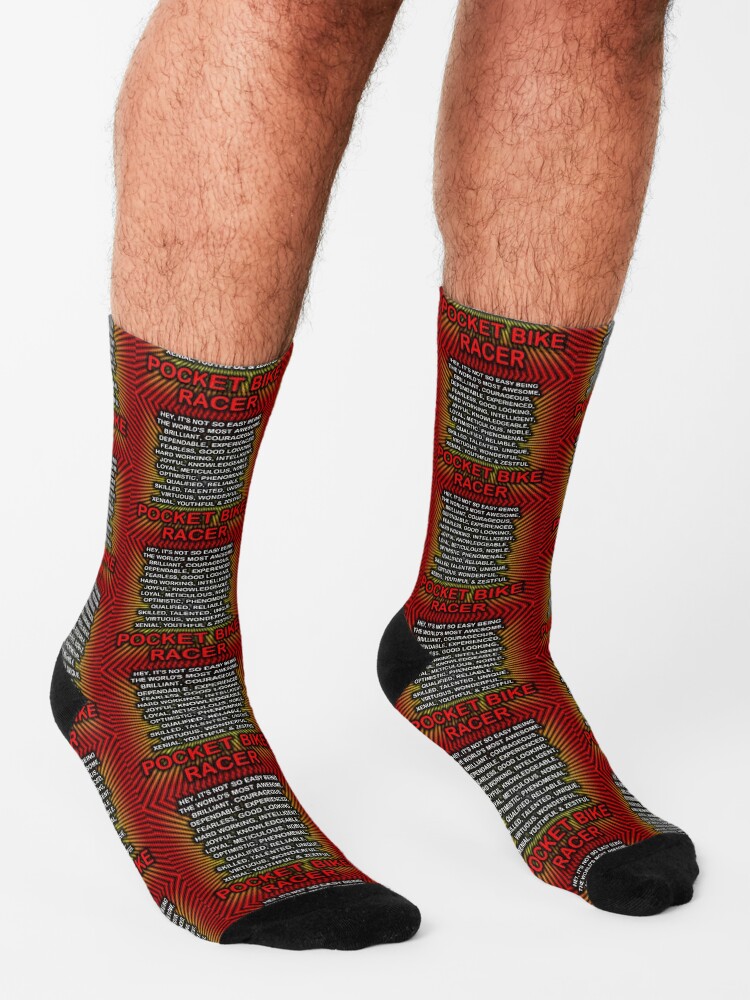 Alternate view of Hey, It’s Not So Easy Being ... Pocket Bike Racer Socks