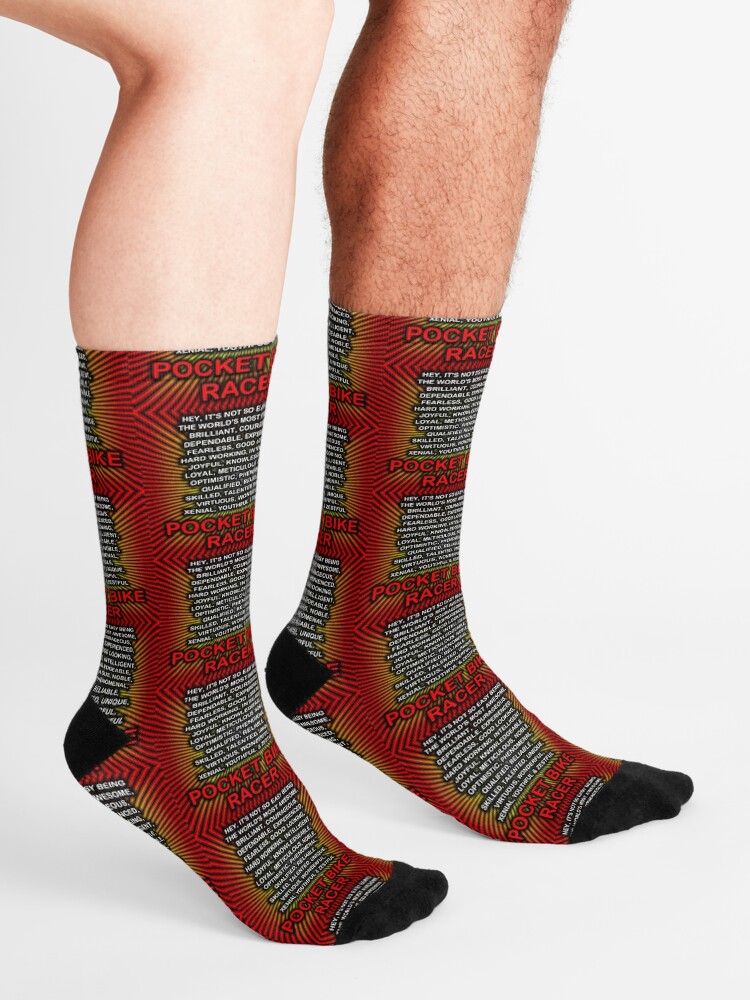 Alternate view of Hey, It’s Not So Easy Being ... Pocket Bike Racer Socks