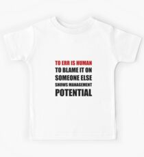 Management Potential Kids Tee