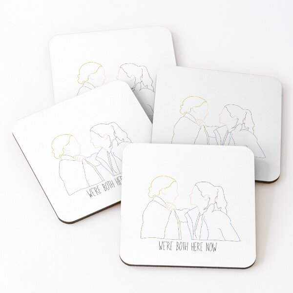 Item preview, Villanelle and Nadia (Killing Eve) we’re both here now quote- cute and simple line drawing designed and sold by emcazalet.