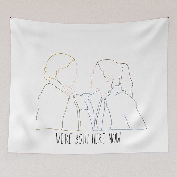 Item preview, Villanelle and Nadia (Killing Eve) we’re both here now quote- cute and simple line drawing designed and sold by emcazalet.