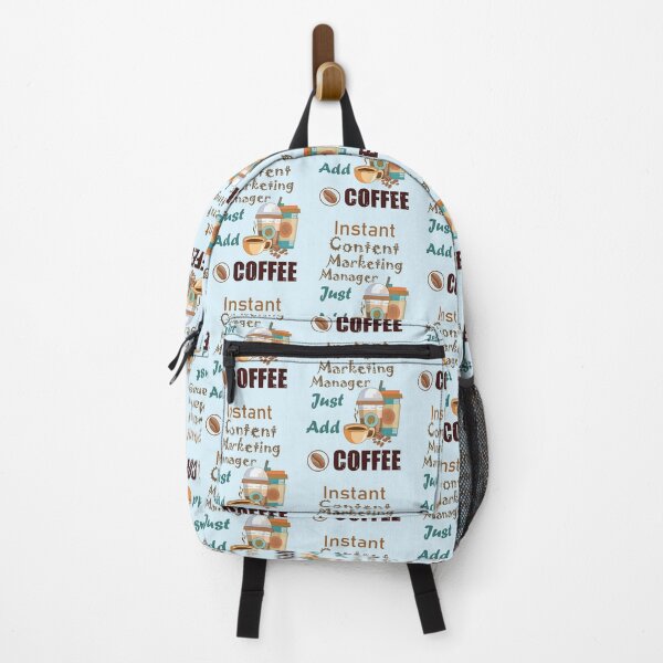 Item preview,  Instant content marketing manager just add to me  coffee, dark text funny coffee lovers content marketing manager job, content marketing manager humor, joke, meme designed and sold by SGS-.