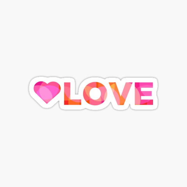 Heart and Love Sticker